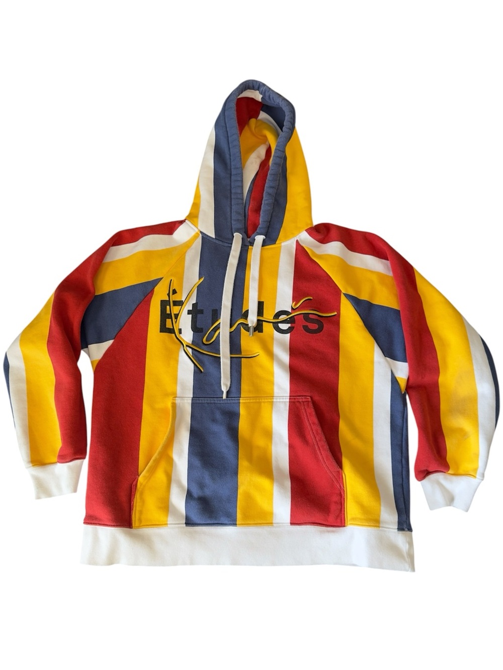 Etudes Studio Multicolor Striped Hoodie - Red,‎ Yellow, Blue, White